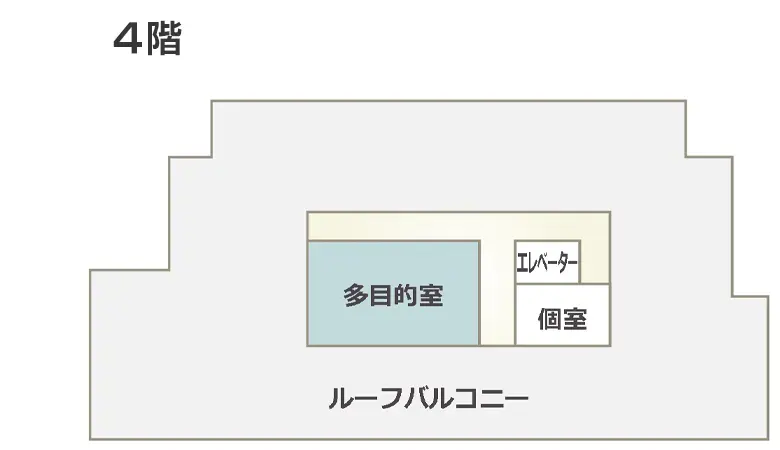 特養ふるさとのフロアマップ図-４階